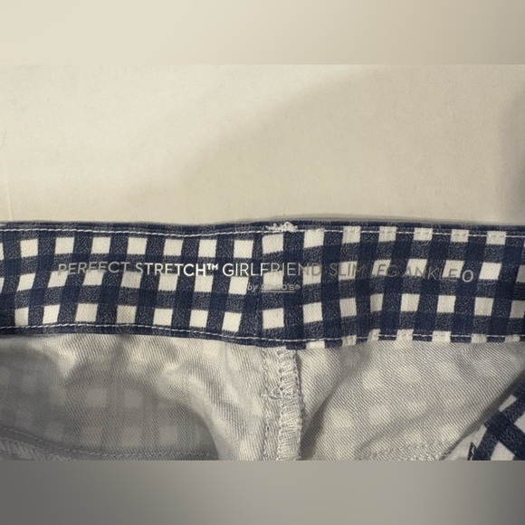 Chico’s Perfect Stretch Girlfriend Slim Leg Ankle checkered pants size Chico’s 0 - Picture 6 of 8